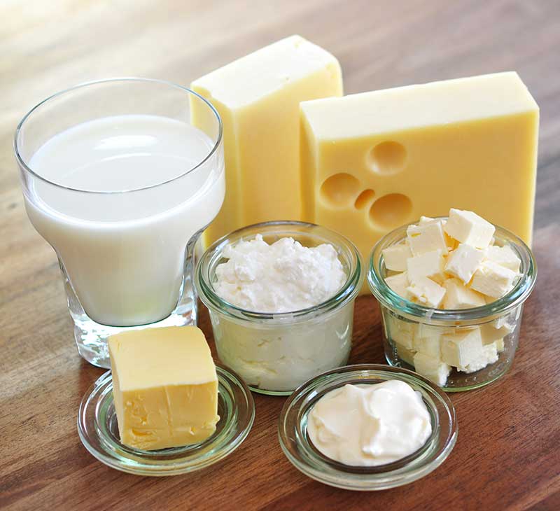 Milch, Käse, Butter